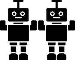 diseño de icono de vector de robot