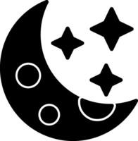 diseño de icono de vector de luna