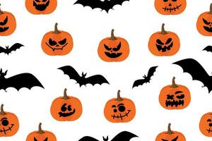 Halloween seamless pattern, Happy Halloween. Vector