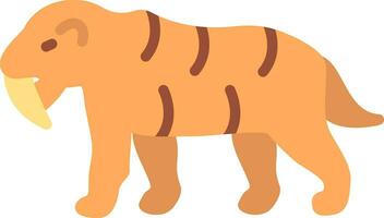 Smilodon Vector Icon Design