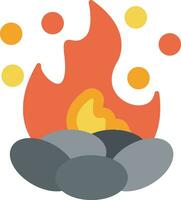 Fire On Vector Icon Design