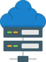 Cloud server Vector Icon Design