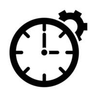 Working Hours Vector Glyph Icon For Personal And Commercial Use.
