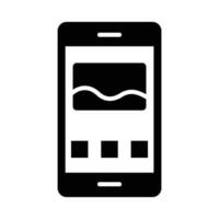 Smartphone Vector Glyph Icon For Personal And Commercial Use.