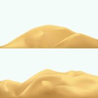 arena montañas conjunto vector