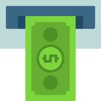 Cash withdrawal Vector Icon Design