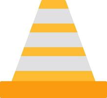 Traffic Cone Vector Icon Design