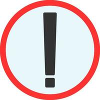 Exclamation Mark Vector Icon Design