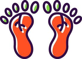 Footprint Vector Icon Design