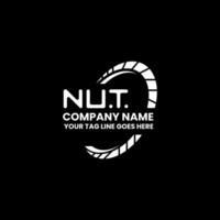 NUT letter logo vector design, NUT simple and modern logo. NUT luxurious alphabet design