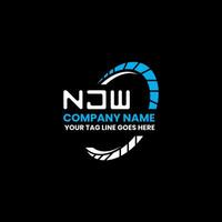 njw letra logo vector diseño, njw sencillo y moderno logo. njw lujoso alfabeto diseño