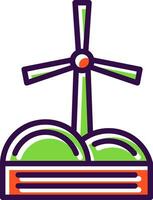 Windmill Vector Icon Design