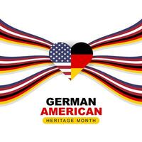 German American heritage Month. Happy holiday celebrate annual in October. Vector illustration design