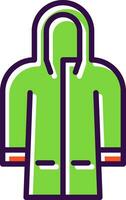 Raincoat Vector Icon Design
