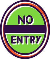 No Entry Vector Icon Design