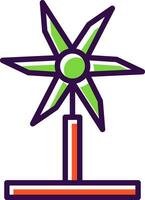 Wind Turbine Vector Icon Design