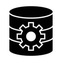 Database Management Vector Glyph Icon For Personal And Commercial Use.