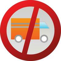 No Trucks Vector Icon Design