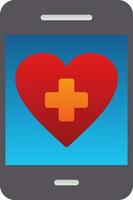 Health App Vector Icon Design