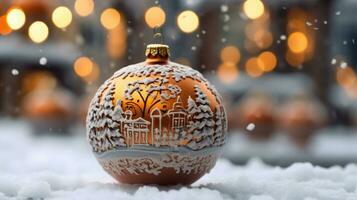 Luxurious Christmas Balls and Baubles to Illuminate Your Festivities, AI Generated photo