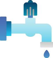 Water faucet Vector Icon Design