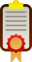 Certificate Vector Icon Design