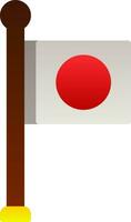 Japan flag Vector Icon Design