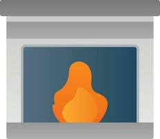 Fireplace Vector Icon Design