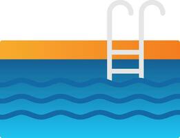 Swimming Pool Vector Icon Design