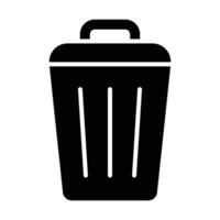 Garbage Vector Glyph Icon For Personal And Commercial Use.