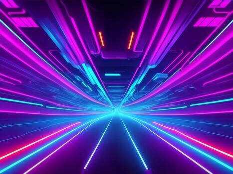 resumen digital tecnología fondo, artificial inteligencia , intenso colores, antecedentes para tecnología imagen, ilustración generado por generativo ai. foto