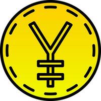 Japanese yen Vector Icon Design