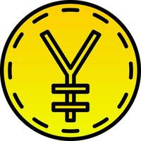 Japanese yen Vector Icon Design