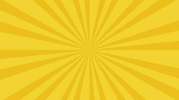 Illustration Vector Graphic Retro Sun Ray Background Yellow