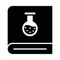 química libro vector glifo icono para personal y comercial usar.