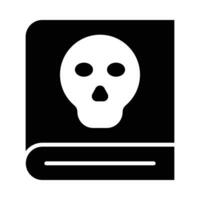 Horror Book Vector Glyph Icon For Personal And Commercial Use.