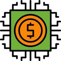 Digital currency Vector Icon Design