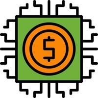 Digital currency Vector Icon Design