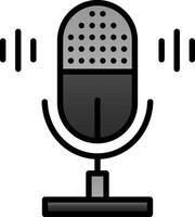 Audio recorder Vector Icon Design