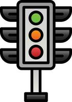 Traffic light Vector Icon Design