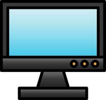 televisión monitor vector icono diseño