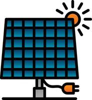 diseño de icono de vector de panel solar