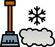 Snow shovel Vector Icon Design