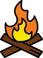 diseño de icono de vector de fuego