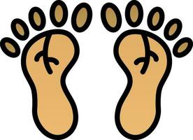 Footprint Vector Icon Design