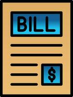 Bill Vector Icon Design