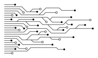 Printed circuit board. Abstract futuristic circuit board. Hi tech digital circuit board. Futuristic technology design elements. Vector illustration