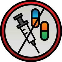 No Drugs Vector Icon Design