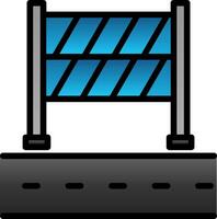 Road Block Vector Icon Design