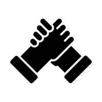 Solidarity Vector Glyph Icon For Personal And Commercial Use.